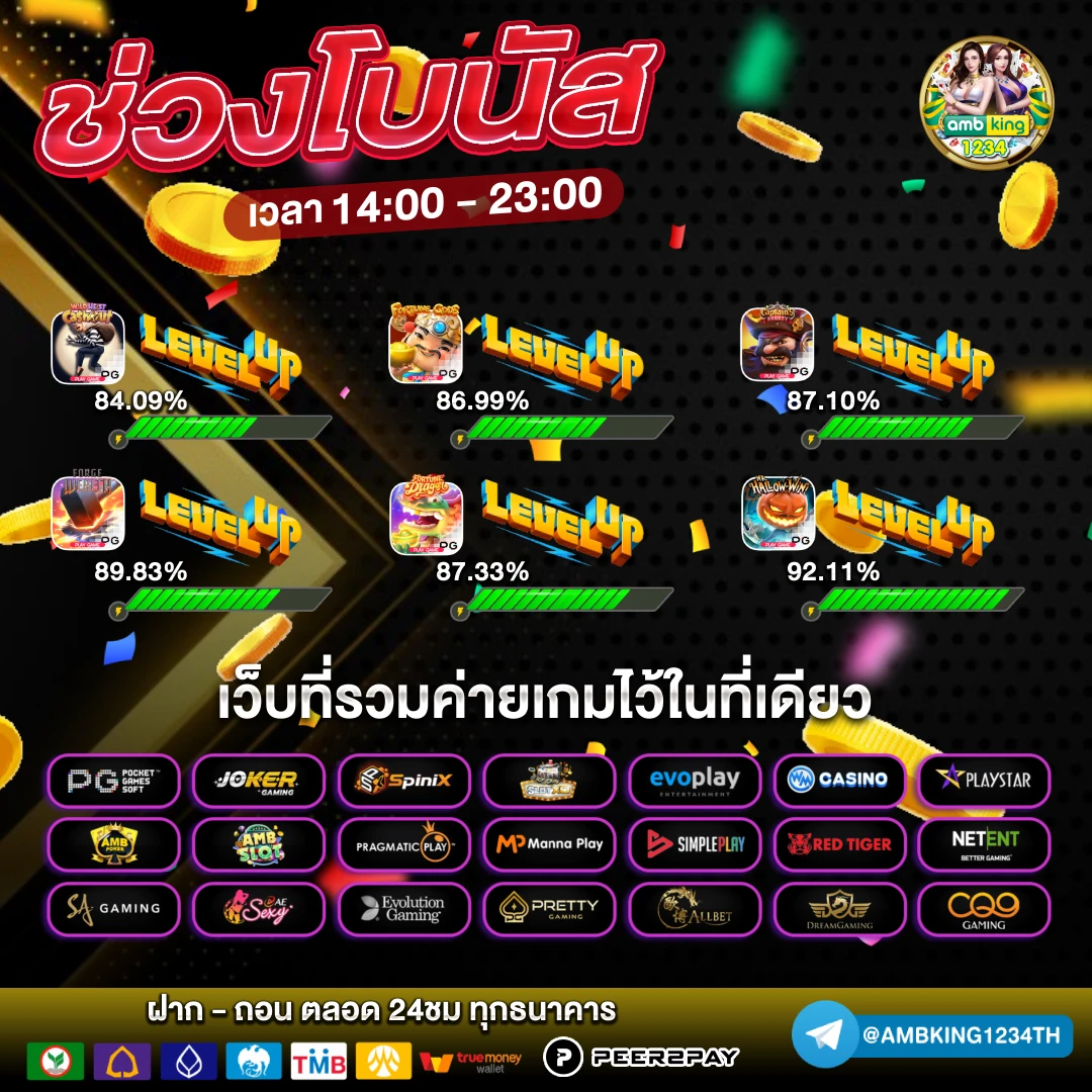 เว็บตรง123ทั้งหมด - แบนเนอร์โปรโมชั่น